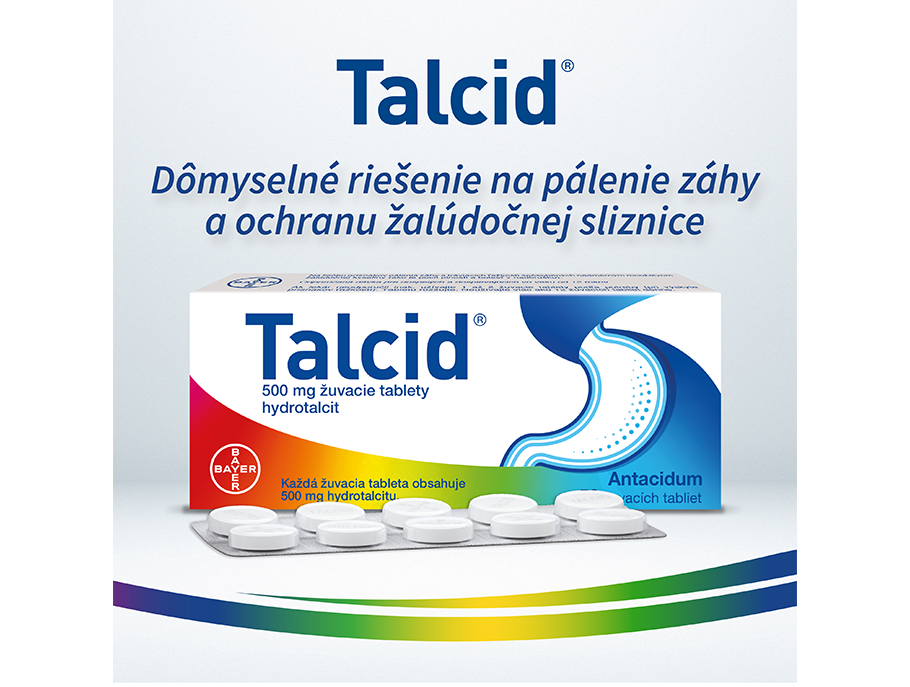 Talcid riešenie na pálenie záhy